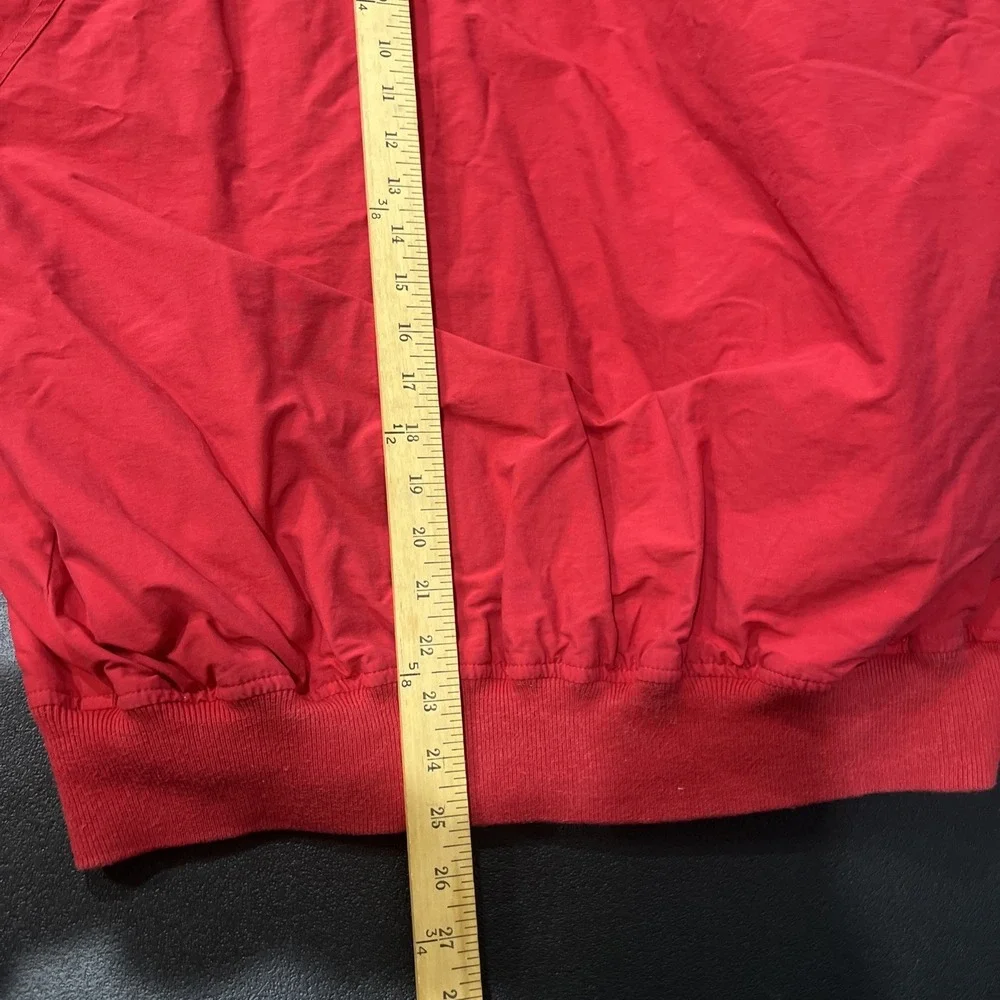 Nautica Sailing Jacket Men Large Red Challenge Vintage 90s Bomber Embroidered
